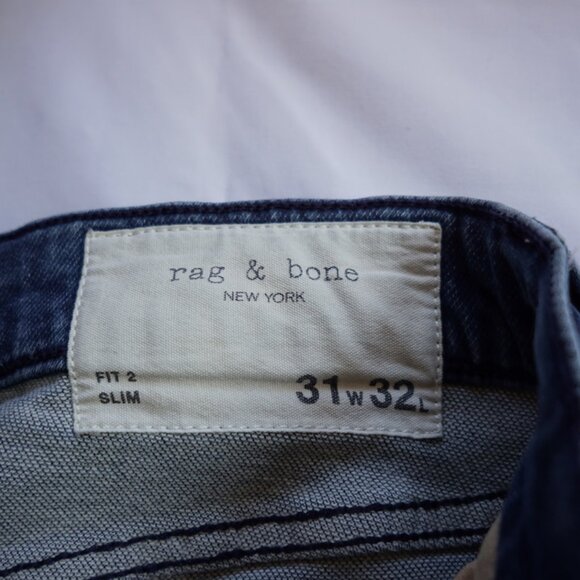 Rag & Bone Men's Jeans Fit 2 - Beckett Wash 31W/32L - Picture 10 of 14